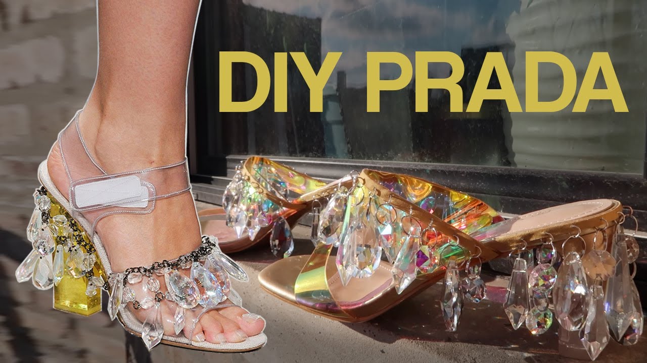DIY Chandelier Sandals inspired by Prada SS10