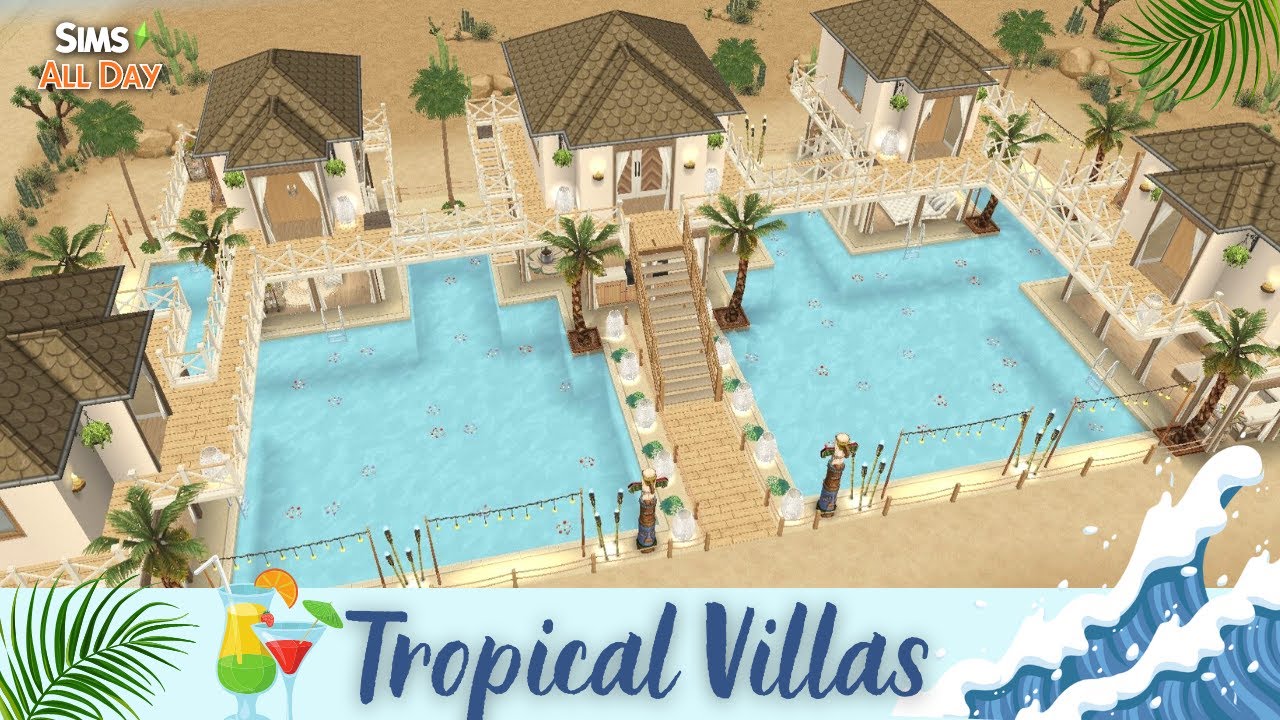 Sims Freeplay || Tropical Villas🌴🍹 (Coastal Living Update) + Live Build!