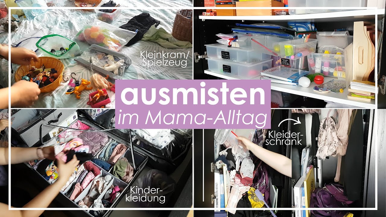 Kleiderschränke, Kinderkleidung, Kleinteile/Spielzeug aussortieren - 2 Tage ausmisten mit Kind(ern)