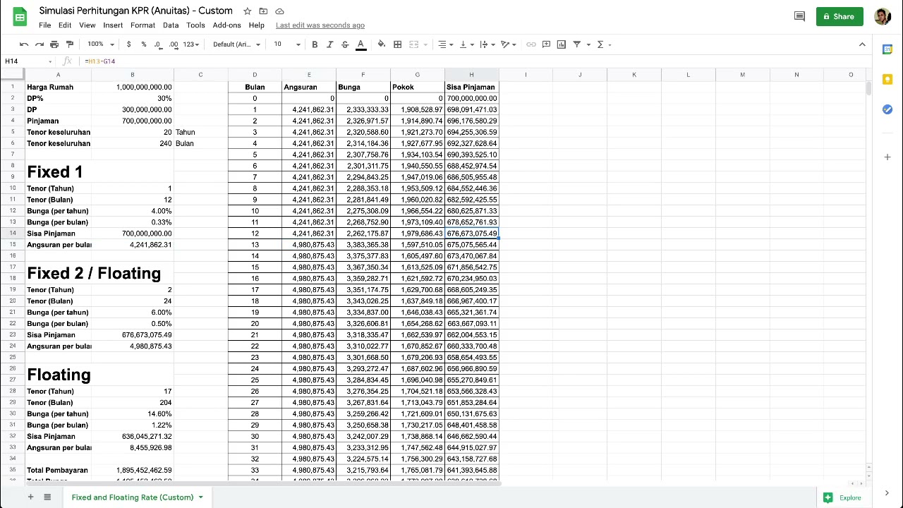 Tutorial Simulasi Perhitungan KPR