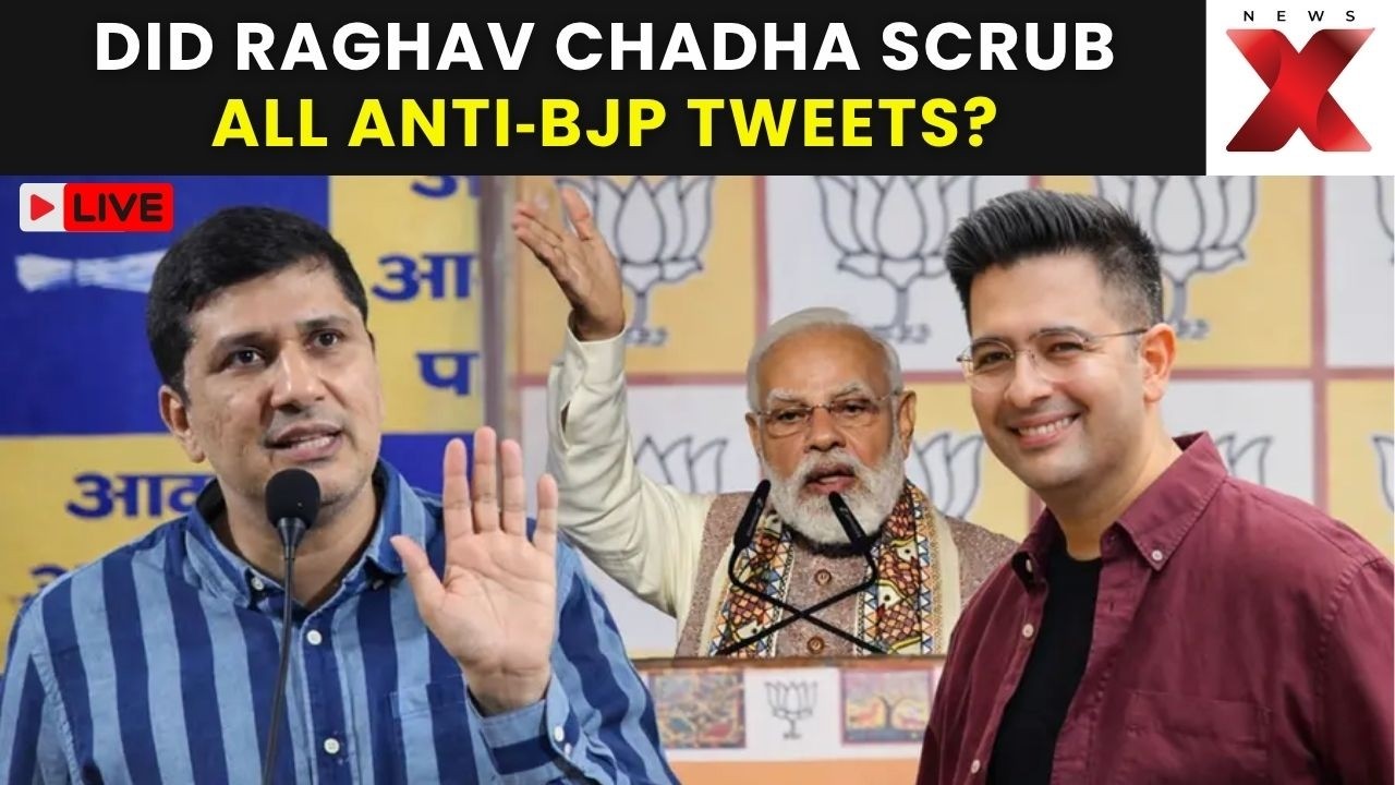 Raghav Chadha vs AAP ROW EXPLODES LIVE: AAP Targets Chadha Over Social Media Posts On BJP And Modi