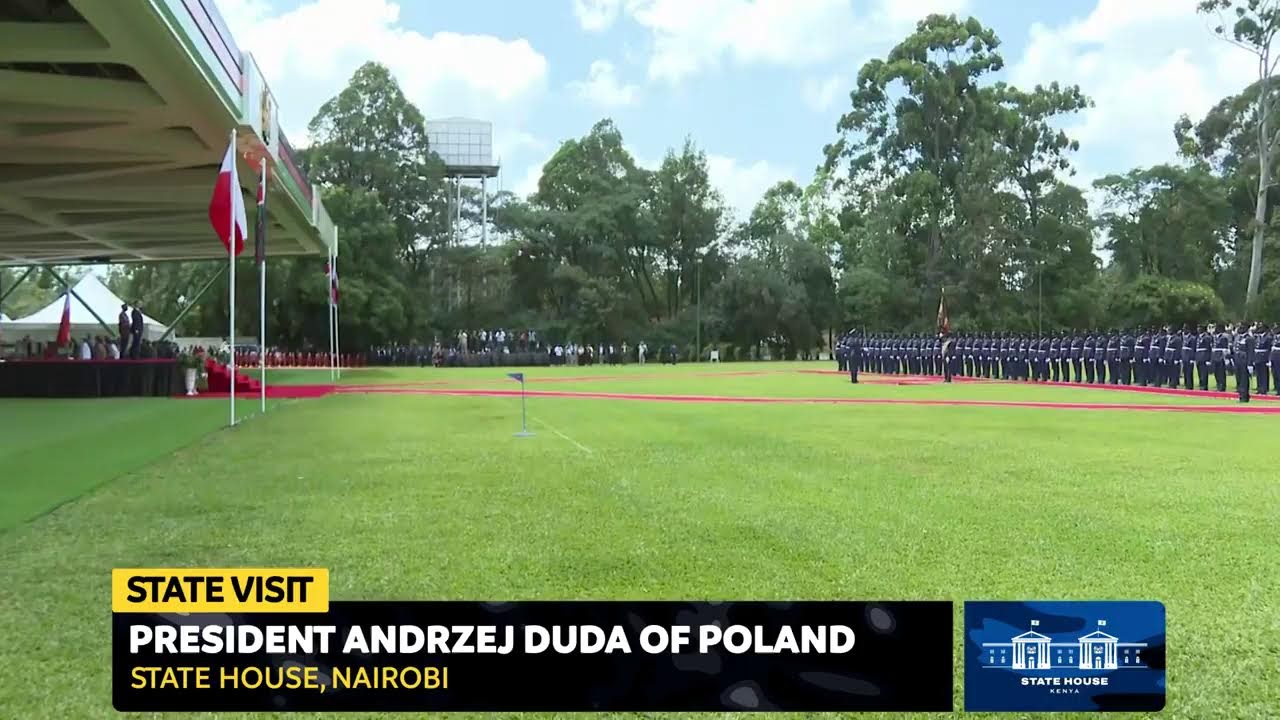State Visit by President Andrzej Duda of Poland, State House, Nairobi.