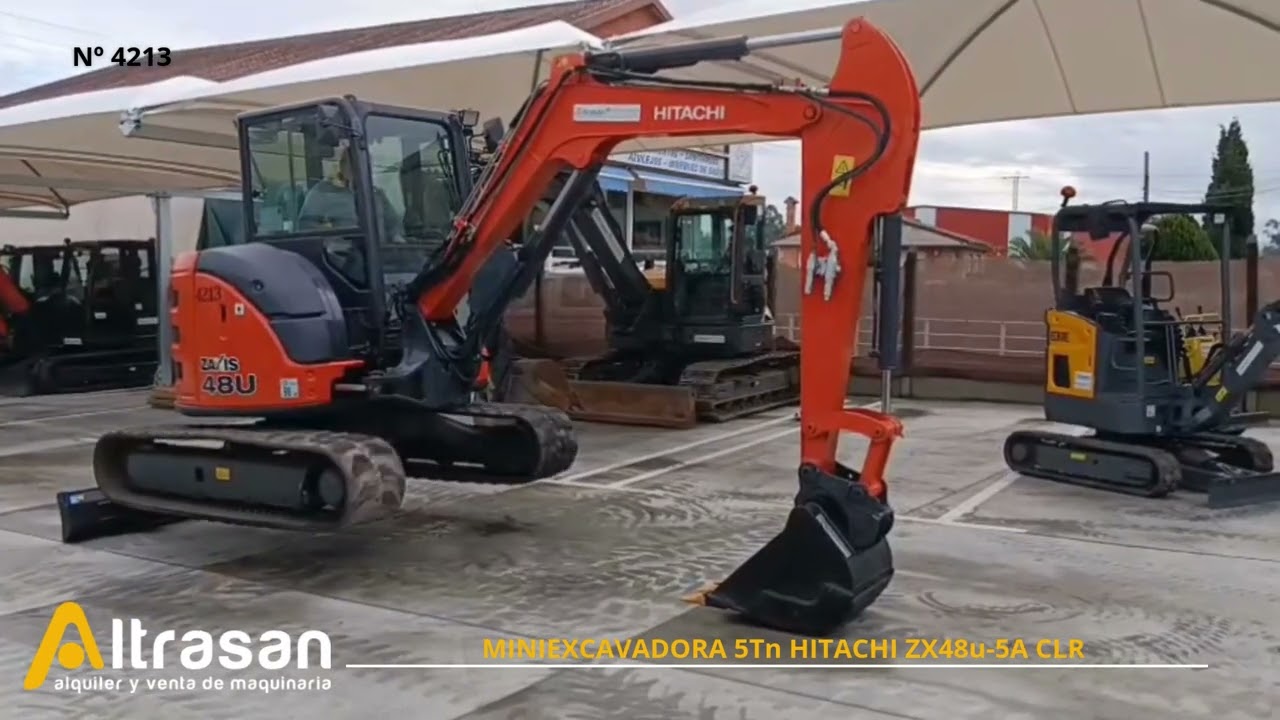 MINIEXCAVADORA 5Tn HITACHI ZX48u-5A CLR Nº4213