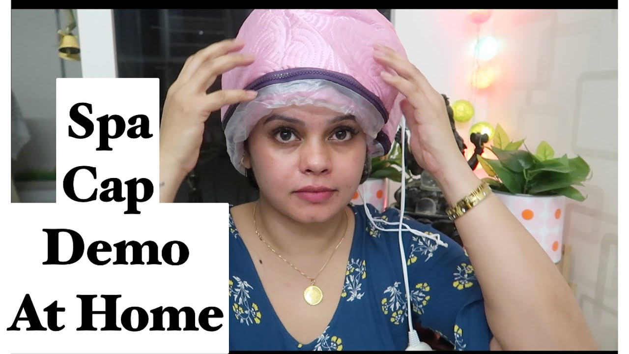 Hair Spa Cap Demo At Home | Electric Steam Cap Demo
