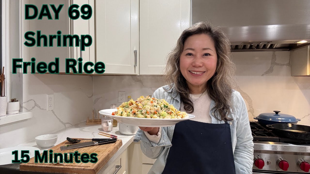 🍤🍚🍤DAY 69 - Shrimp Fried Rice #video #friedrice #friedricerecipe #shrimprecipe #easyrecipes