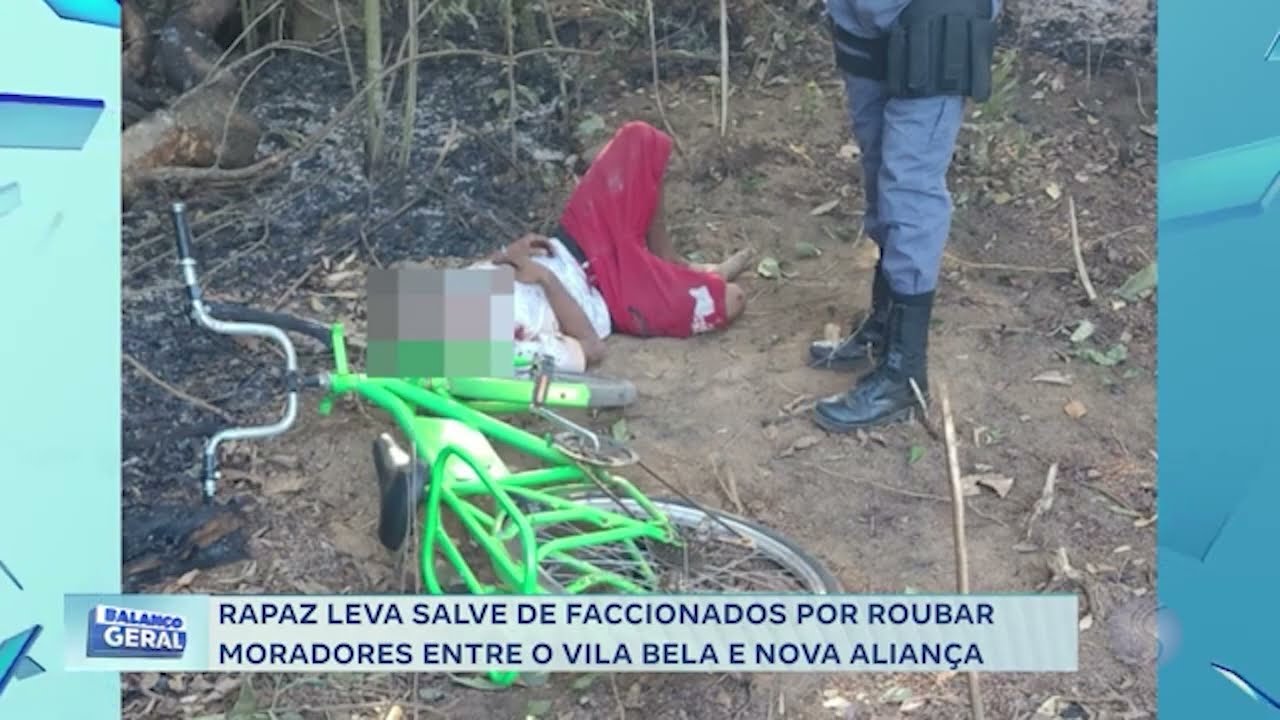 RAPAZ LEVA SALVE DE FACCIONADOS POR ROUBAR MORADORES