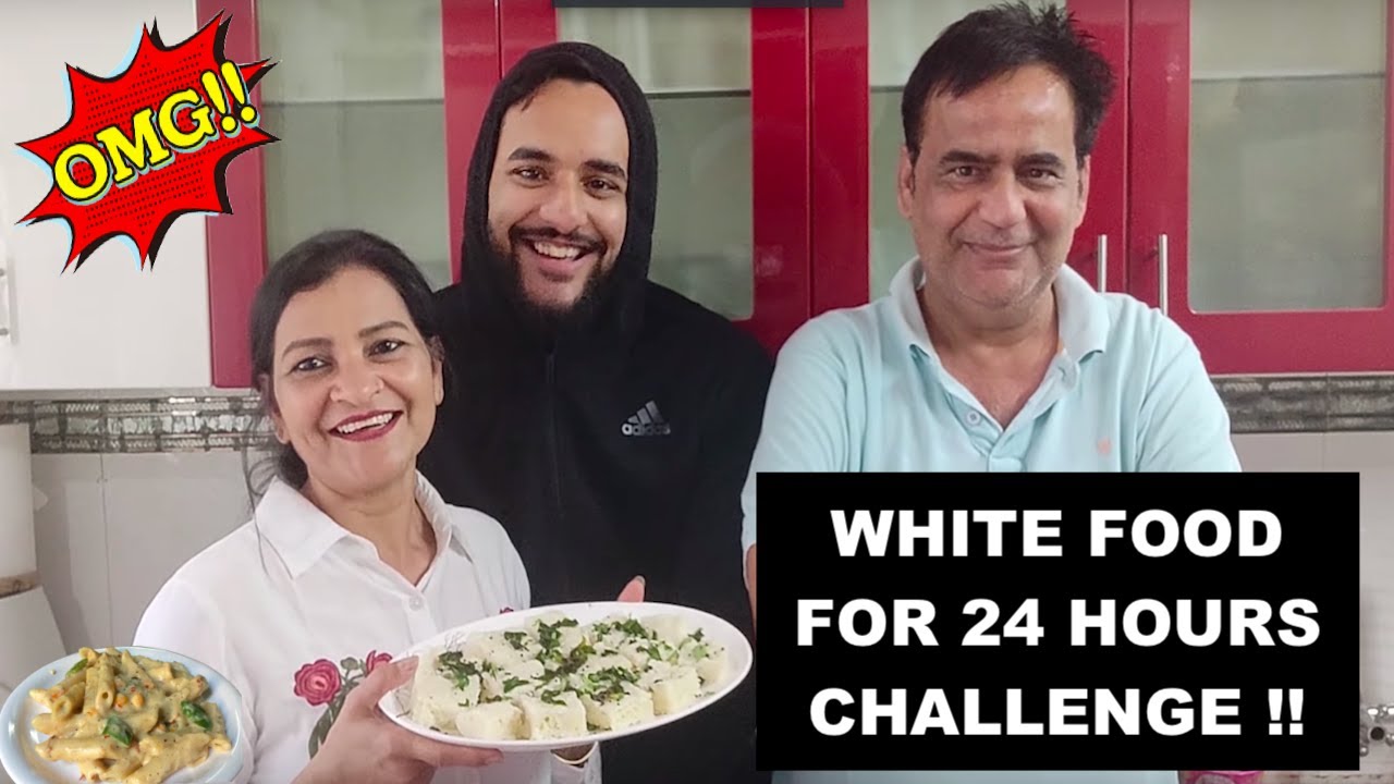 Cooking only WHITE FOOD for 24 Hours challenge !!! @ fukra insaan