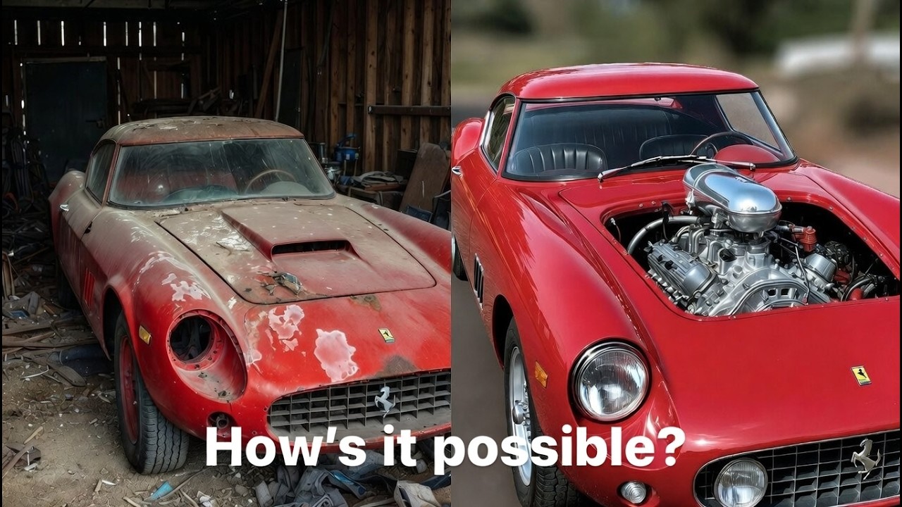 ASMR Car Restoration | Reviving a 1957 Ferrari 250 GT California from Abandoned Barn toPristineGlory