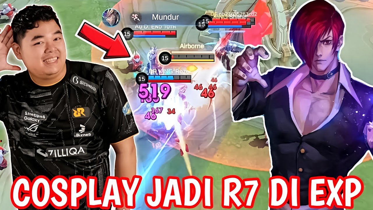 COSPLAY DULU JADI MAS VALDI/R7 KARENA TEAM GAK MAU NGALAH JADI MAIN EXP DULU KITA - Mobile Legends 