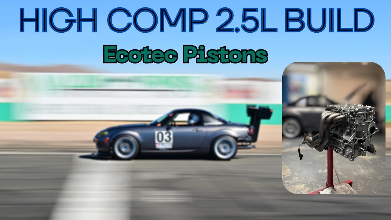 Переборка двигателя Duratec 2.5 л с использованием поршней Ecotec с высокой степенью сжатия.