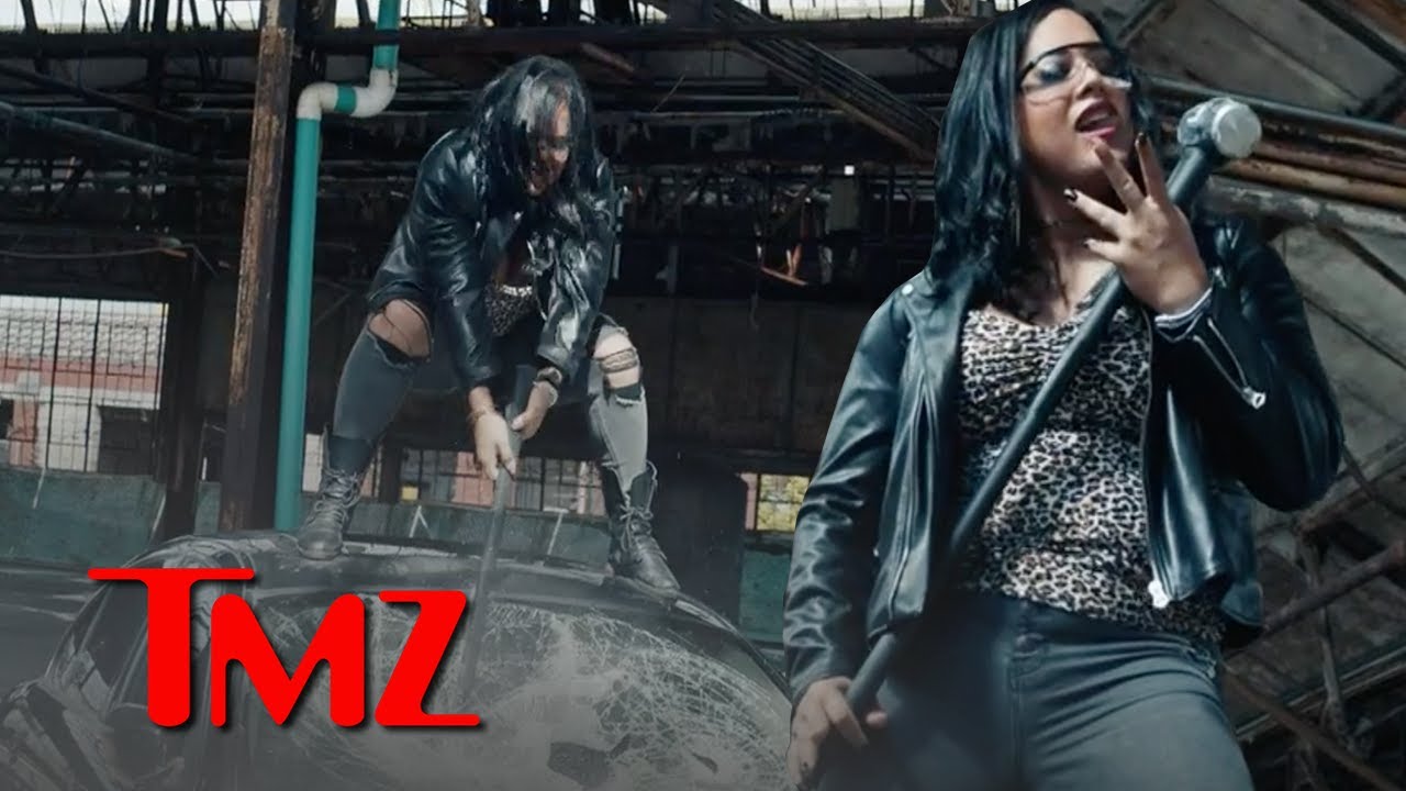 Director X & AEW's Nyla Rose Take Sledgehammer to Jaguar In Wild New Trailer! | TMZ