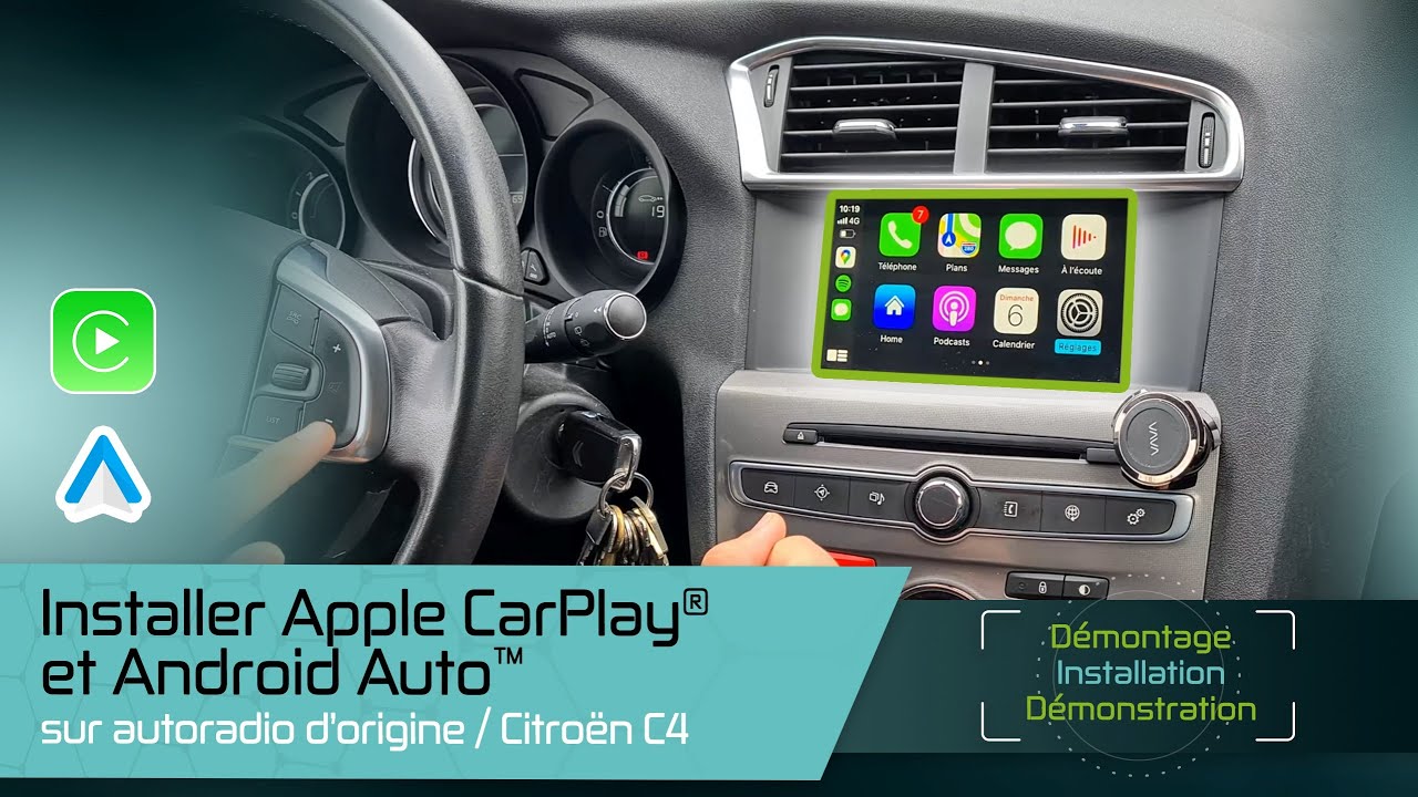 Installation - Ajouter Carplay / Android Auto Citroen C4 / Peugeot Smeg