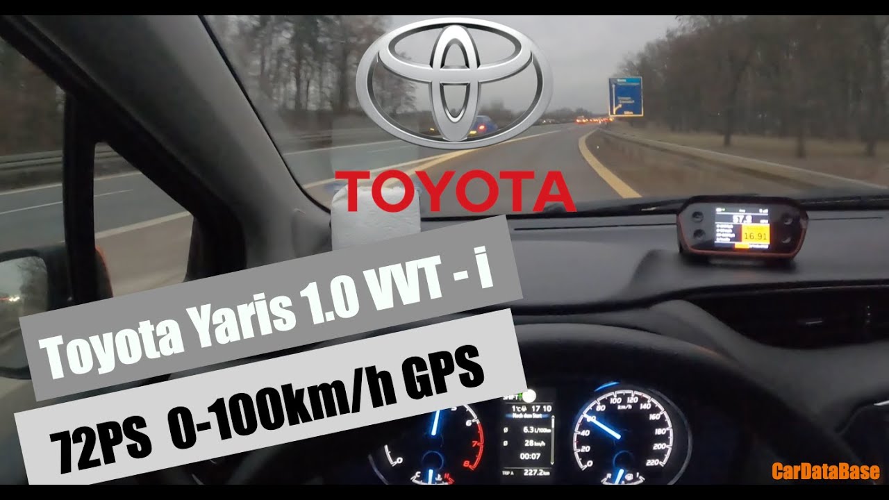 Toyota Yaris 1.0 vvt - i  72PS  0-100km/h