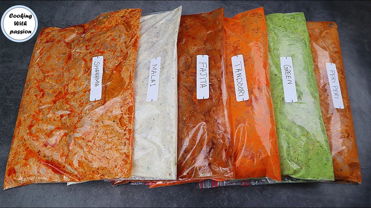 8 Chicken Marinades EASY For Ramadan, Iftar / Eid Dawat Menu, Make & Freeze By Cooking With Passion