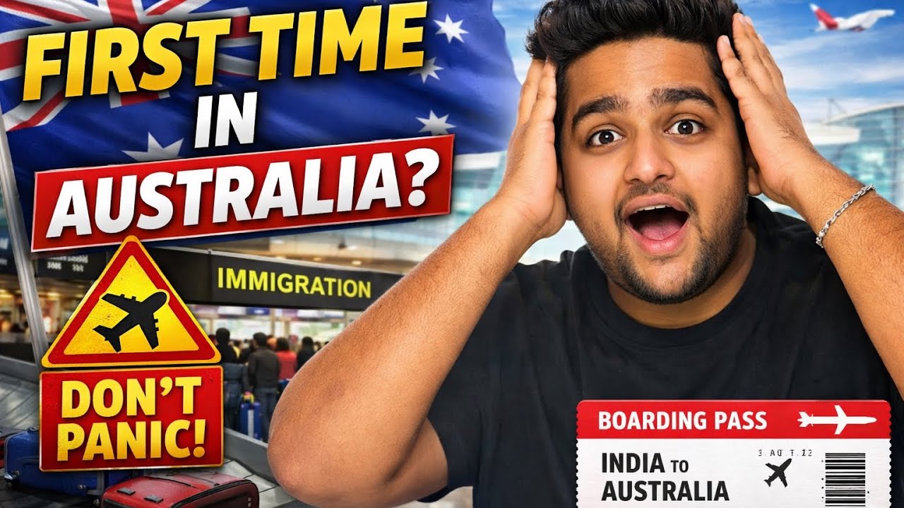 Don’t Land in Australia Without Watching This😱| First Time Airport Process guide for Indian Students