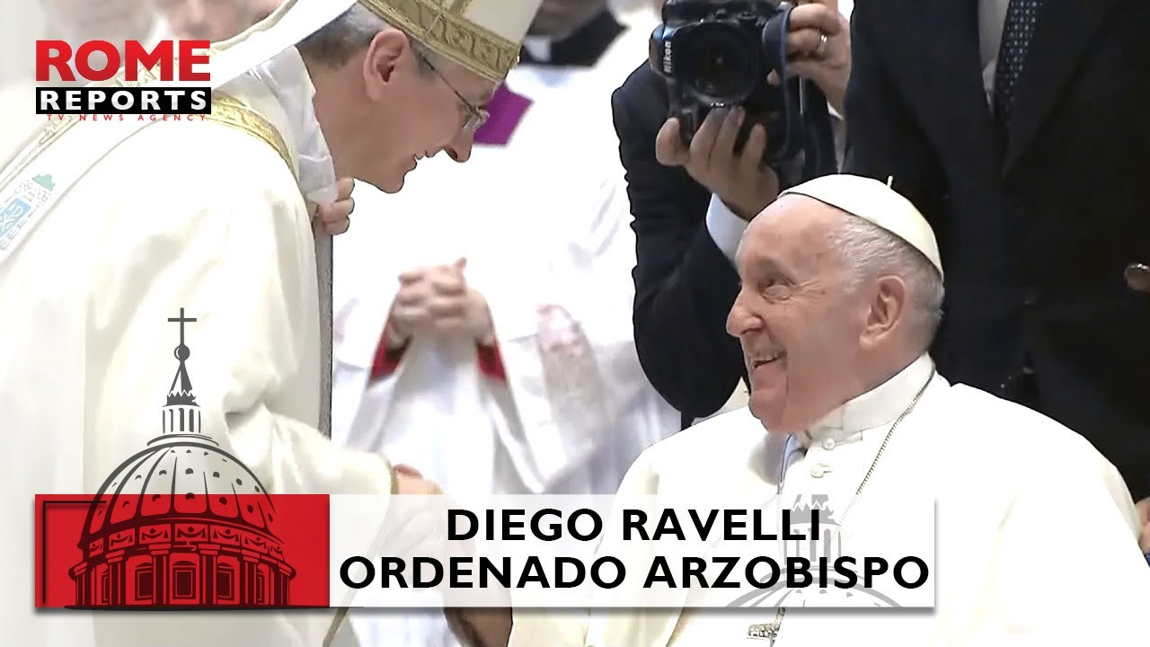 Diego Ravelli, Maestro de Celebraciones Litúrgicas del Vaticano es ordenado arzobispo