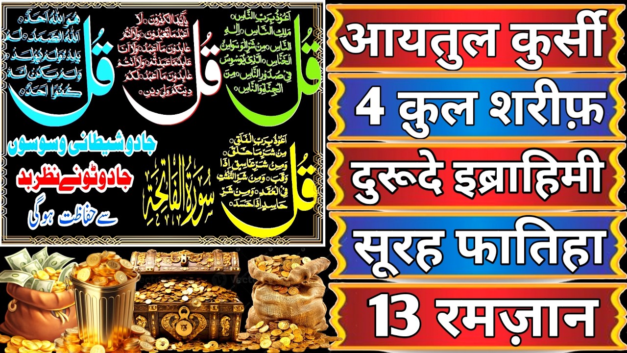 Morning Wazifa After Fajr Prayers | 4 Qul | Ayat e Rizq | Durood Ibrahim | Ayat ul Kursi Tuesday ko