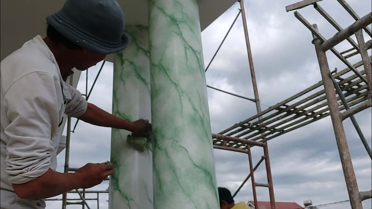 emerald green marble imitation | 30 tết của mình đây kỹ thuật vẽ sơn giả đá cẩm thạch màu xanh ngọc