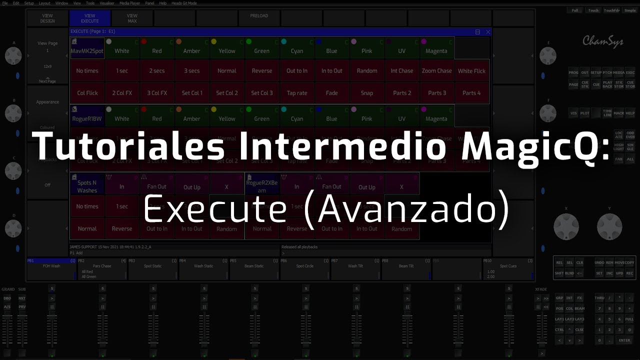 Tutoriales Intermedio MagicQ: Execute (Avanzado)