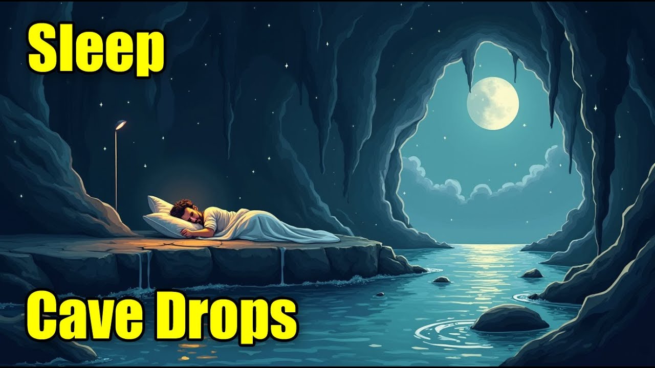 Cave Water Drops for Sleep | 12 Hours Relaxing Dripping Ambience | Sleep Sounds