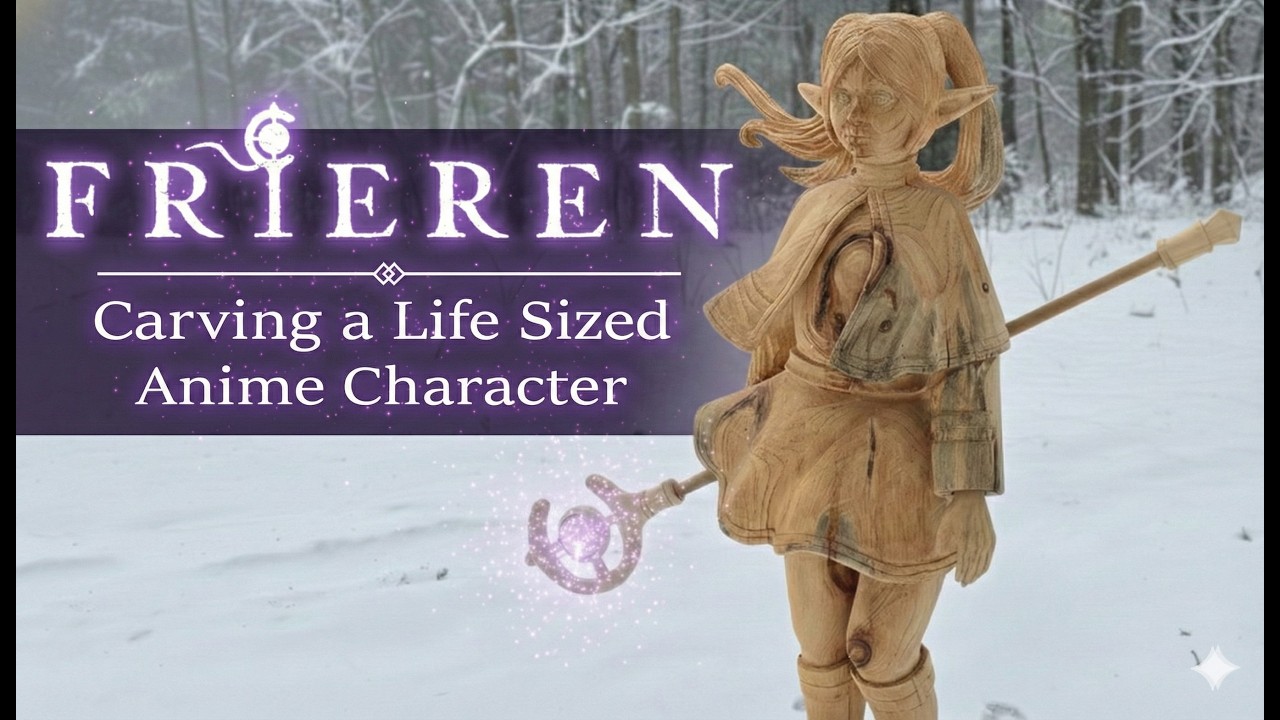 The HARDEST Chainsaw Carving I've Ever Made: Frieren the Elf