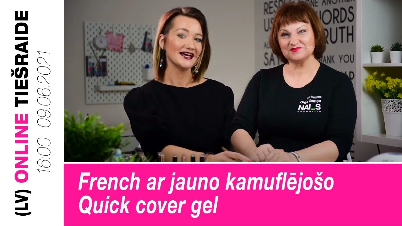 🔴 French ar jauno kamuflējošo QUICK COVER gel