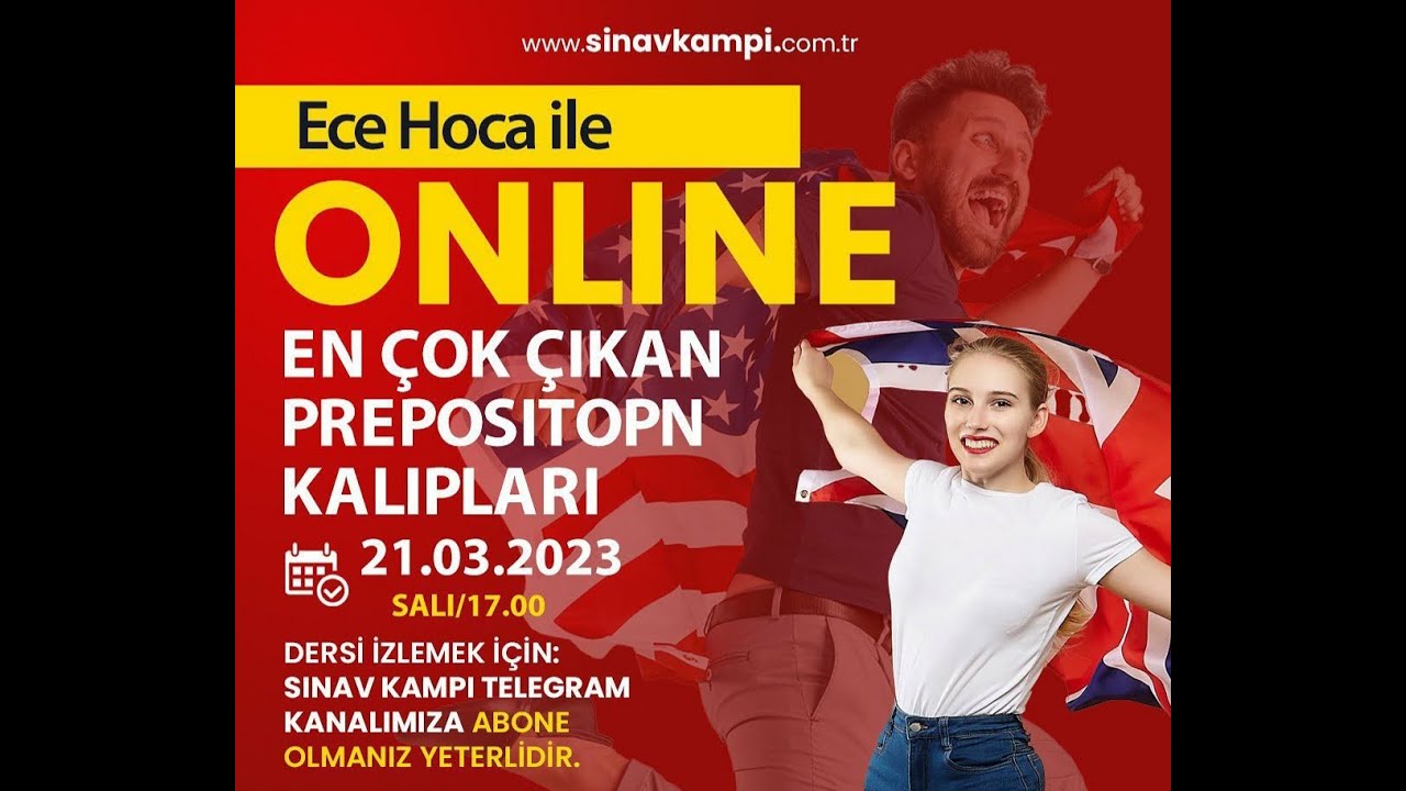 EN ÇOK ÇIKAN PREPOSITION KALIPLARI I ECE HOCA