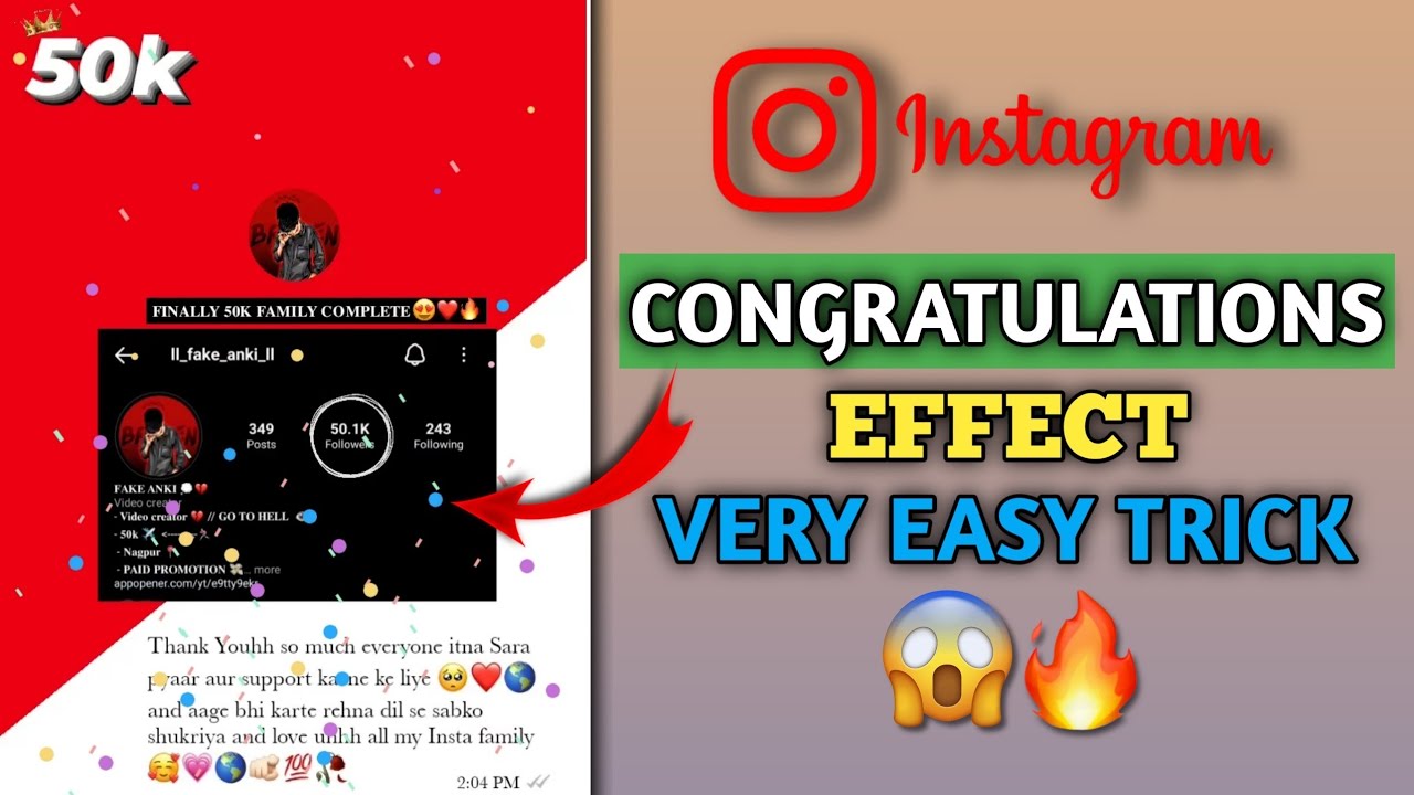 How to use Instagram Congratulations story effect | instagram story ideas