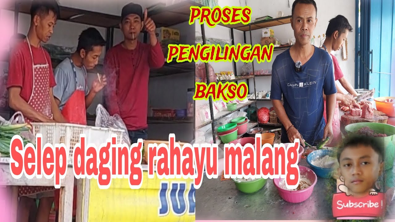 Proses pembuatan bakso selep daging rahayu malang#selep daging rahayu malang