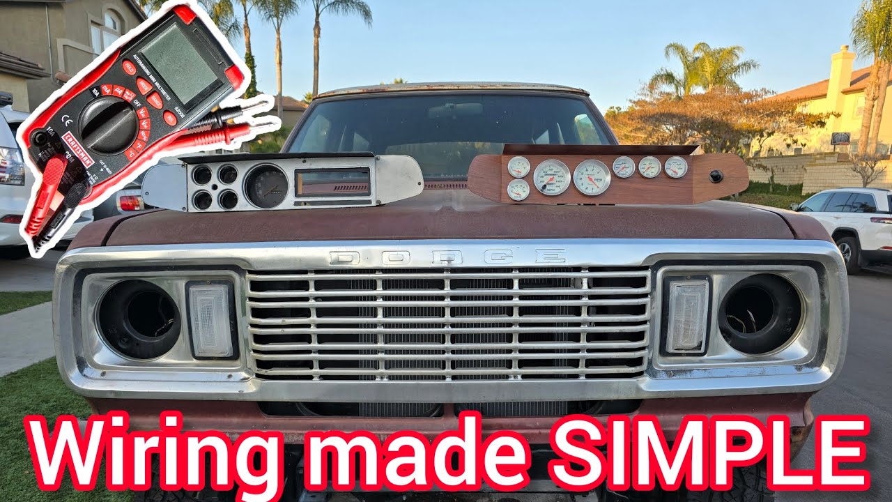 Как легко подключить классический Mopar — Dodge Ramcharger 1977 года с датчиками Equus