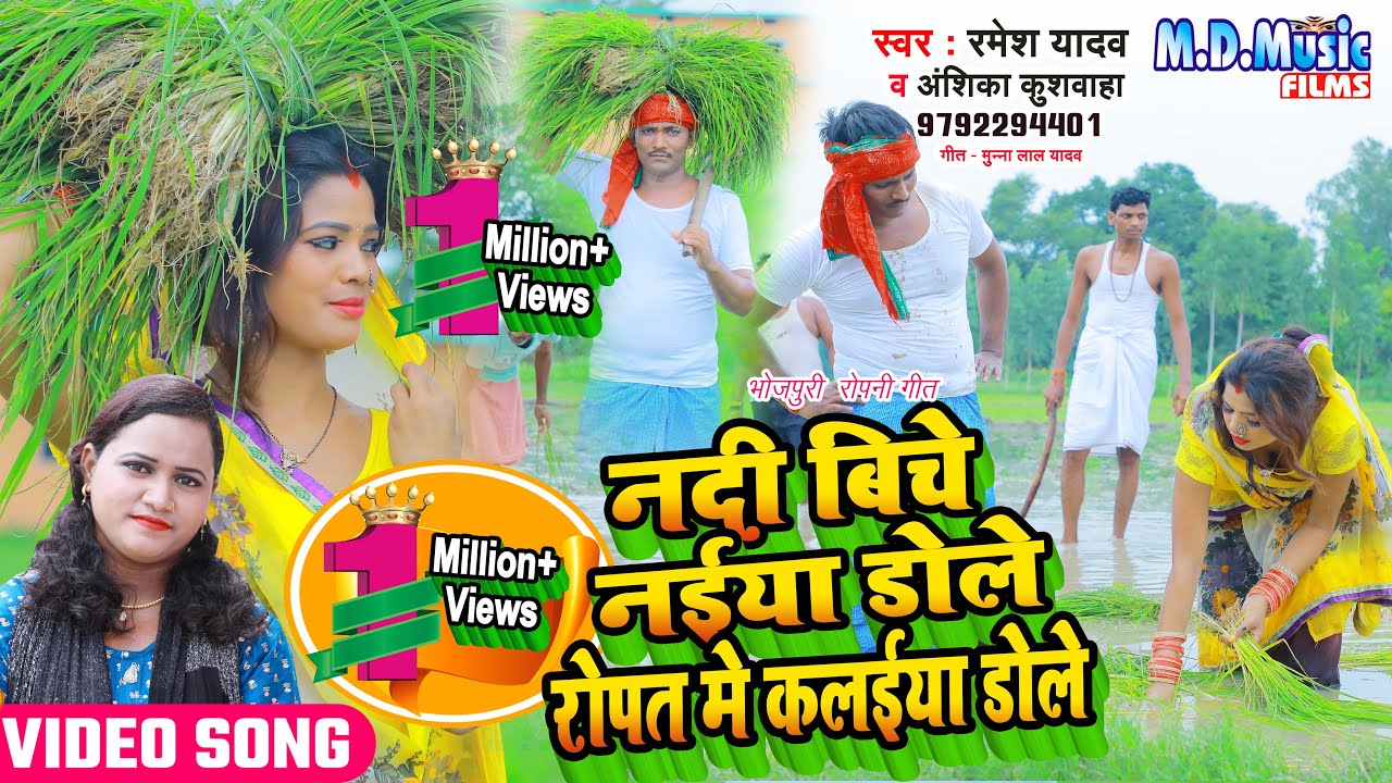 #Video | नदी बिचे नईया डोले रोपत के कलईया डोले | देहाती गाना - | Ramesh Yadav & Anshika kushwaha