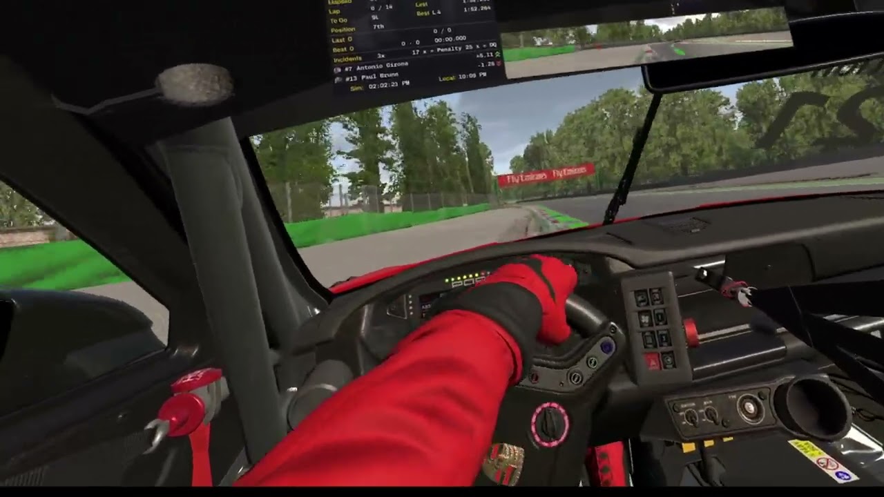 Iracing VR Porsche Cup Monza