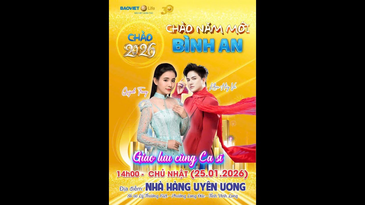 2 anh em Khưu Huy Vũ và Quỳnh Trang -chương trình của Bảo Việt Nhân Thọ 25/1