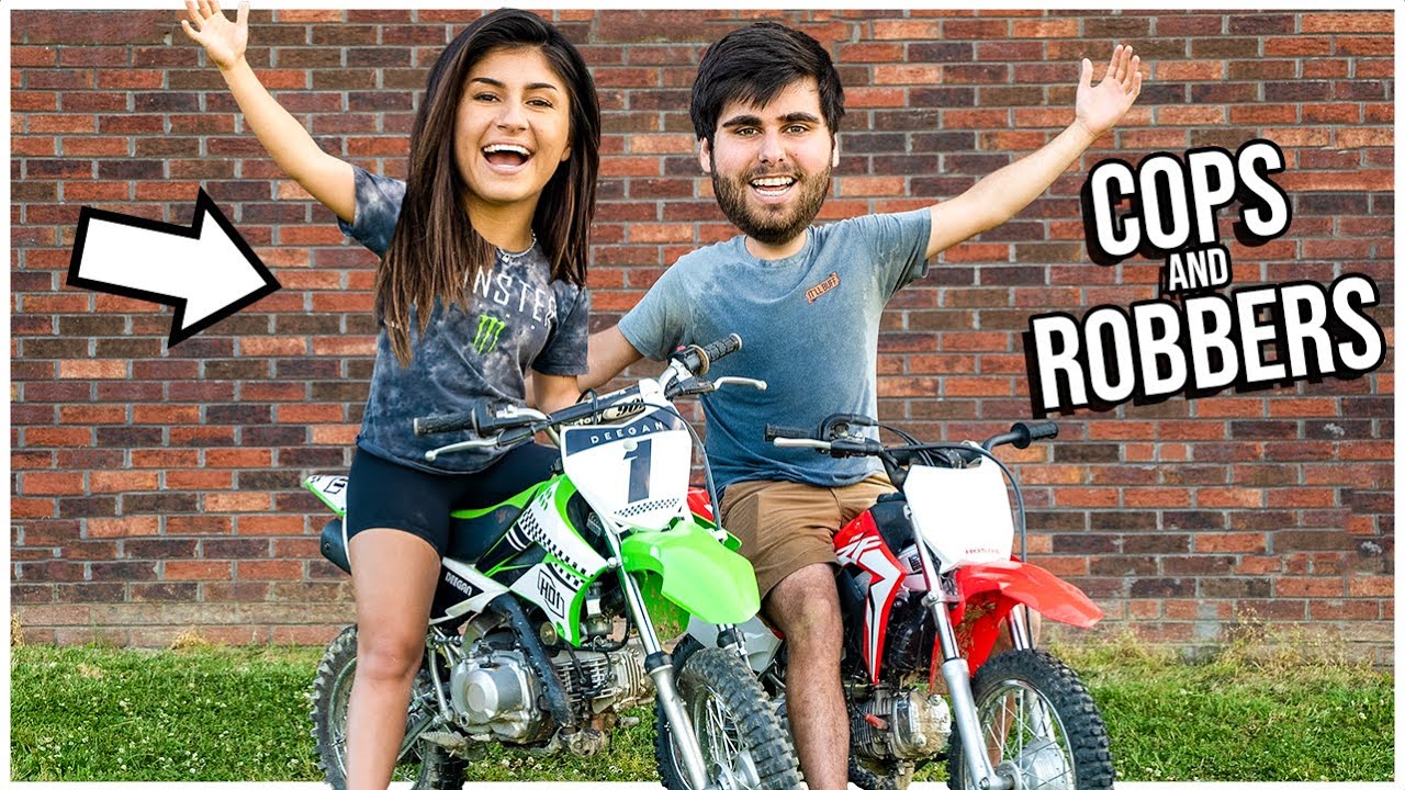 Pit Bike GAMES Ft. HAILIE DEEGAN *SHE DESTROYED US*