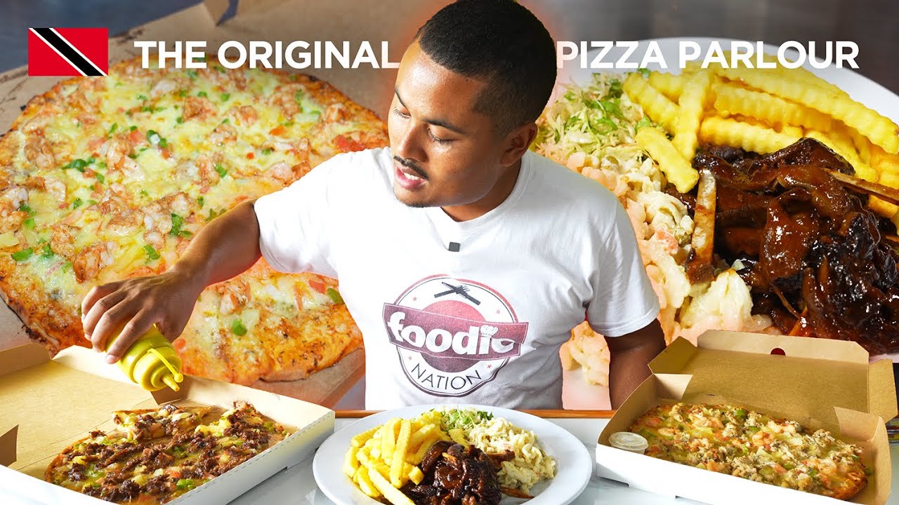 King Fish, Shrimp & Oxtail Pizzas at The Pizza Parlour in Mayaro, Trinidad & Tobago 🇹🇹 Foodie Nation