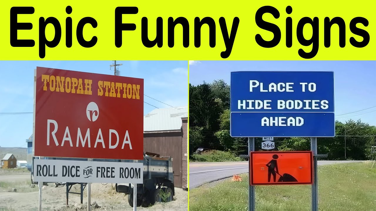 Epic Funny Signs Ever Spotted on the Road – Senior-Approved Laughs || Happy Panda