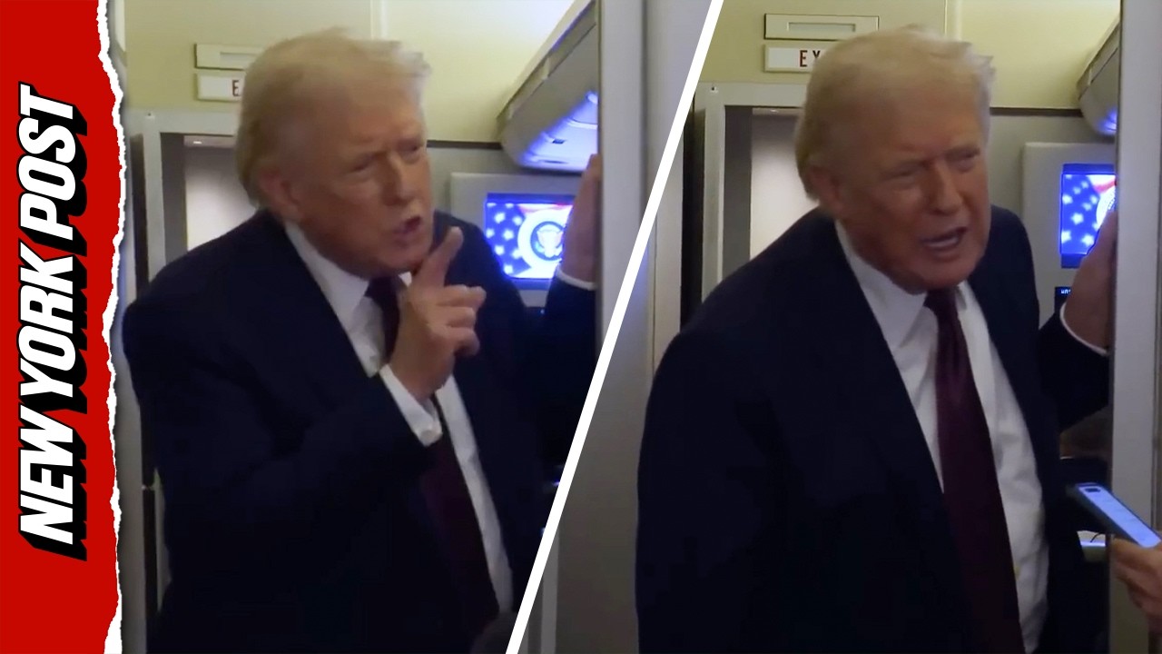Трамп назвал двух репортеров на борту президентского самолета «отвратительными» и «коррумпированн...