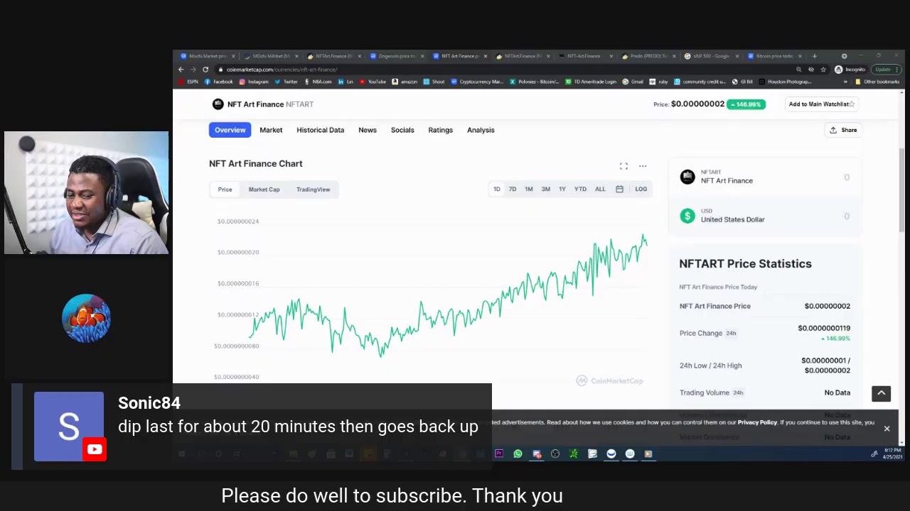 NFTART Finance Update + Stock chat