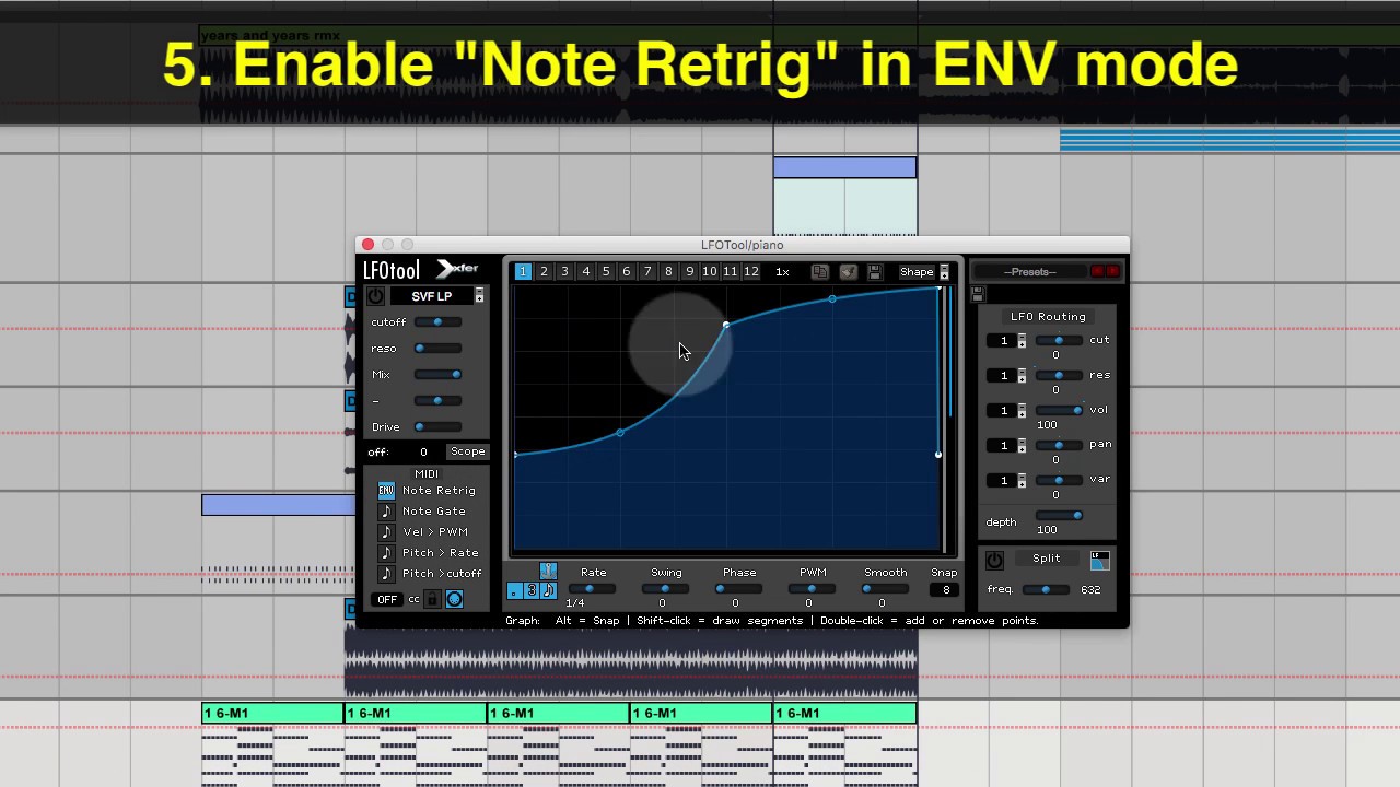 How to MIDI Trigger Xfer LFO Tool in Ableton Live 9