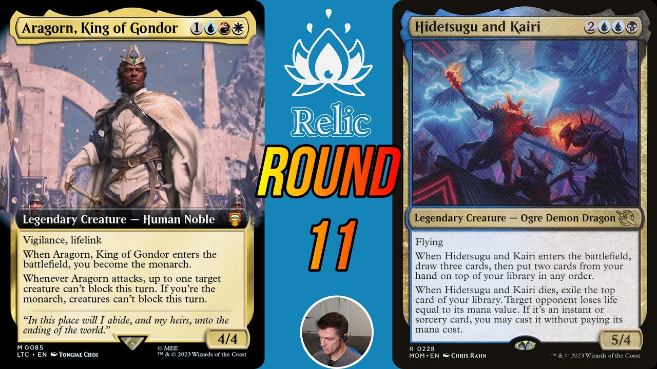 Relic r11 Aragorn (Titouan Leberre) VS Hidetsugu (LeChancre) - MTG French Duel Commander Magic