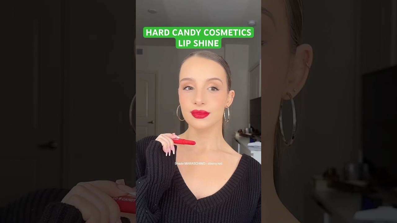 Trying five shades of the Hard Candy Cosmetics lip shines👄💌
