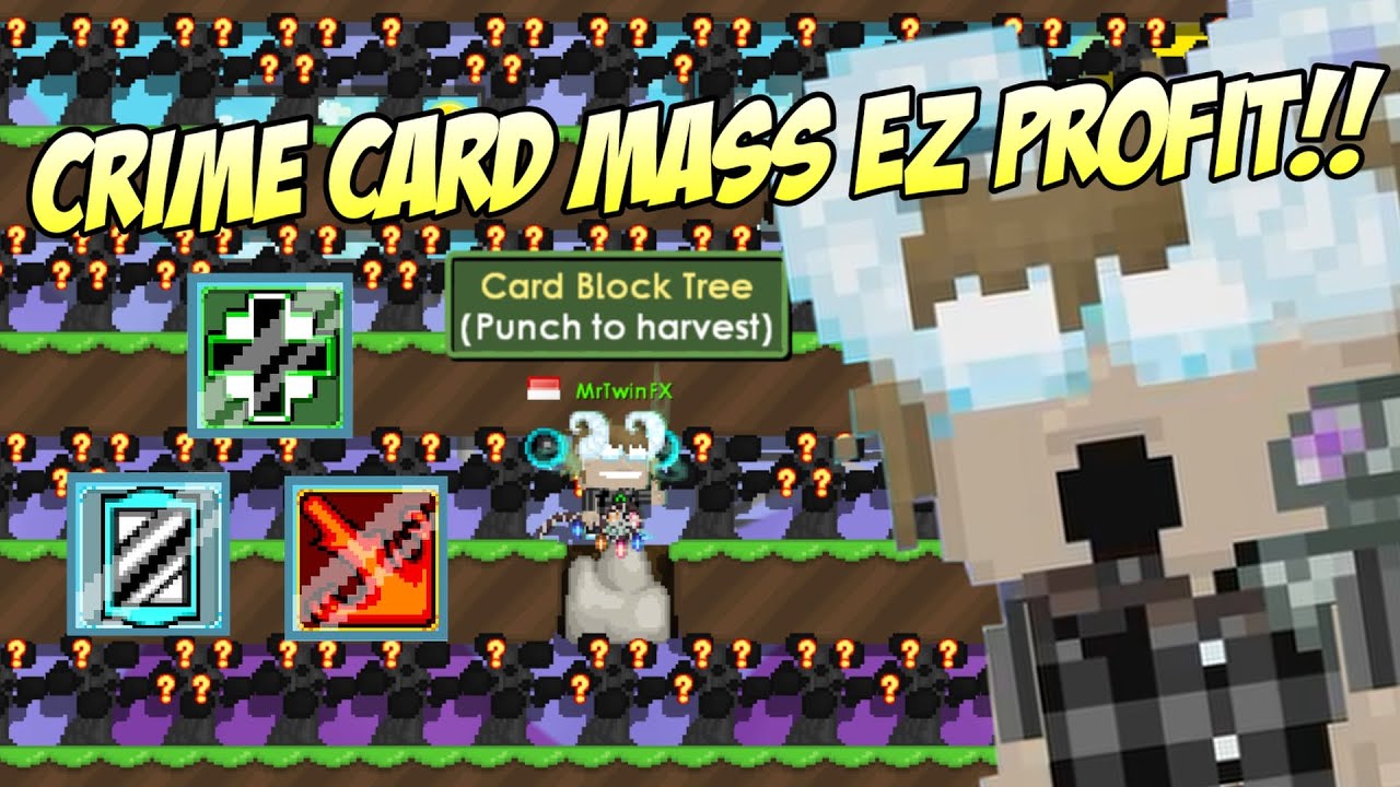Trying This Crime Card Mass And Got Tons Profit!!! | Growtopia