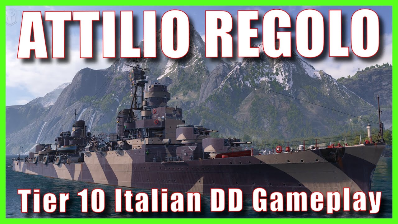 Attilio Regolo Italian Destroyers Regia Marina World of Warships Wows