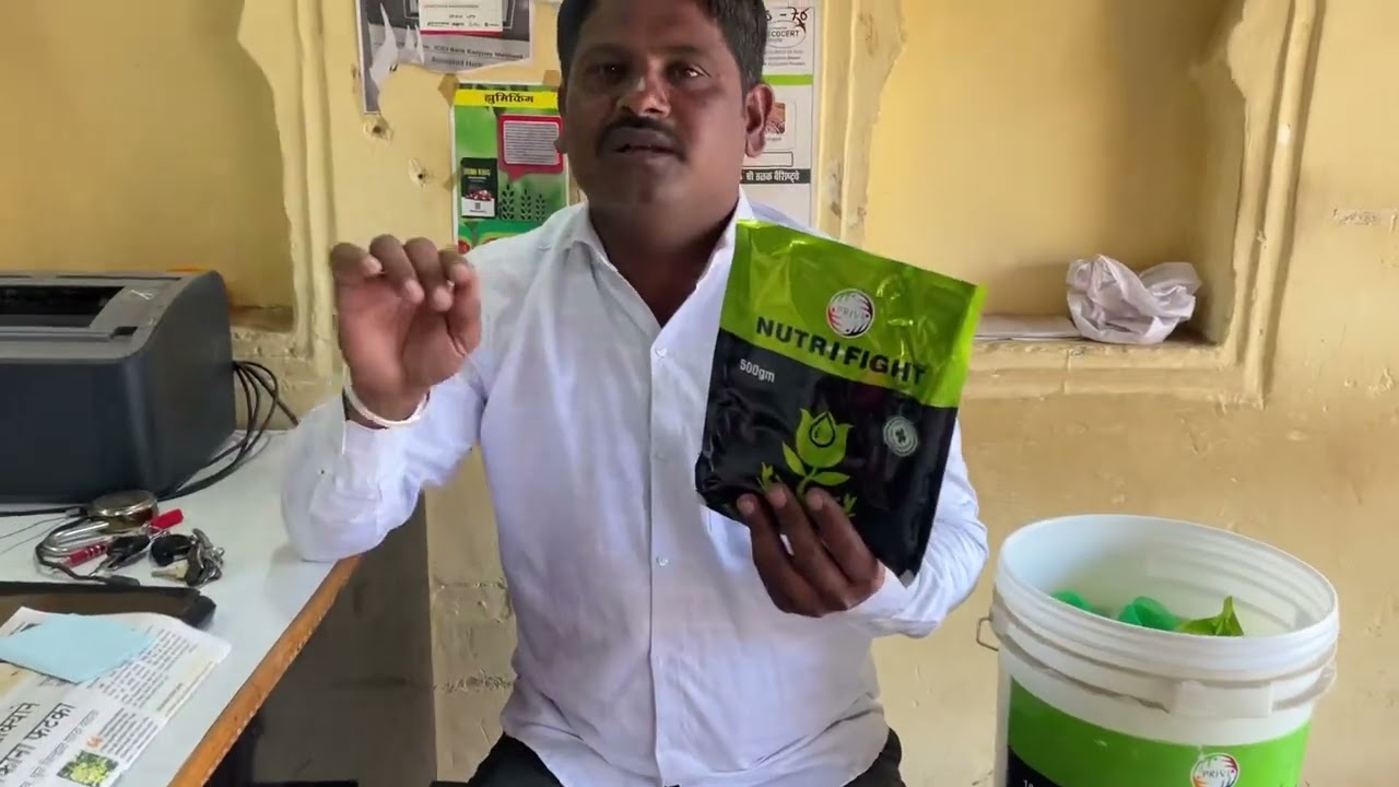 प्रिवी कंपनी चे nutrifight नावाचे बुरशिनाशक वापरून शेतकऱ्याचे झाले समाधान .