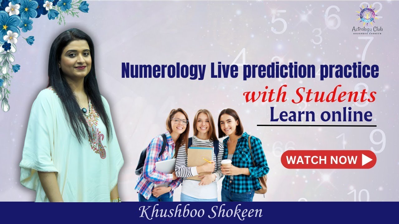 Numerology live prediction students practice | learn online || Astrology Club by Khushboo Shokeen ||