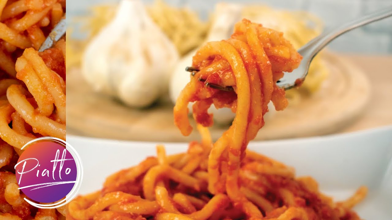 Pici all'Aglione | Ricetta Originale col Vero Aglione | Primo Piatto Facile, Veloce e Gustoso
