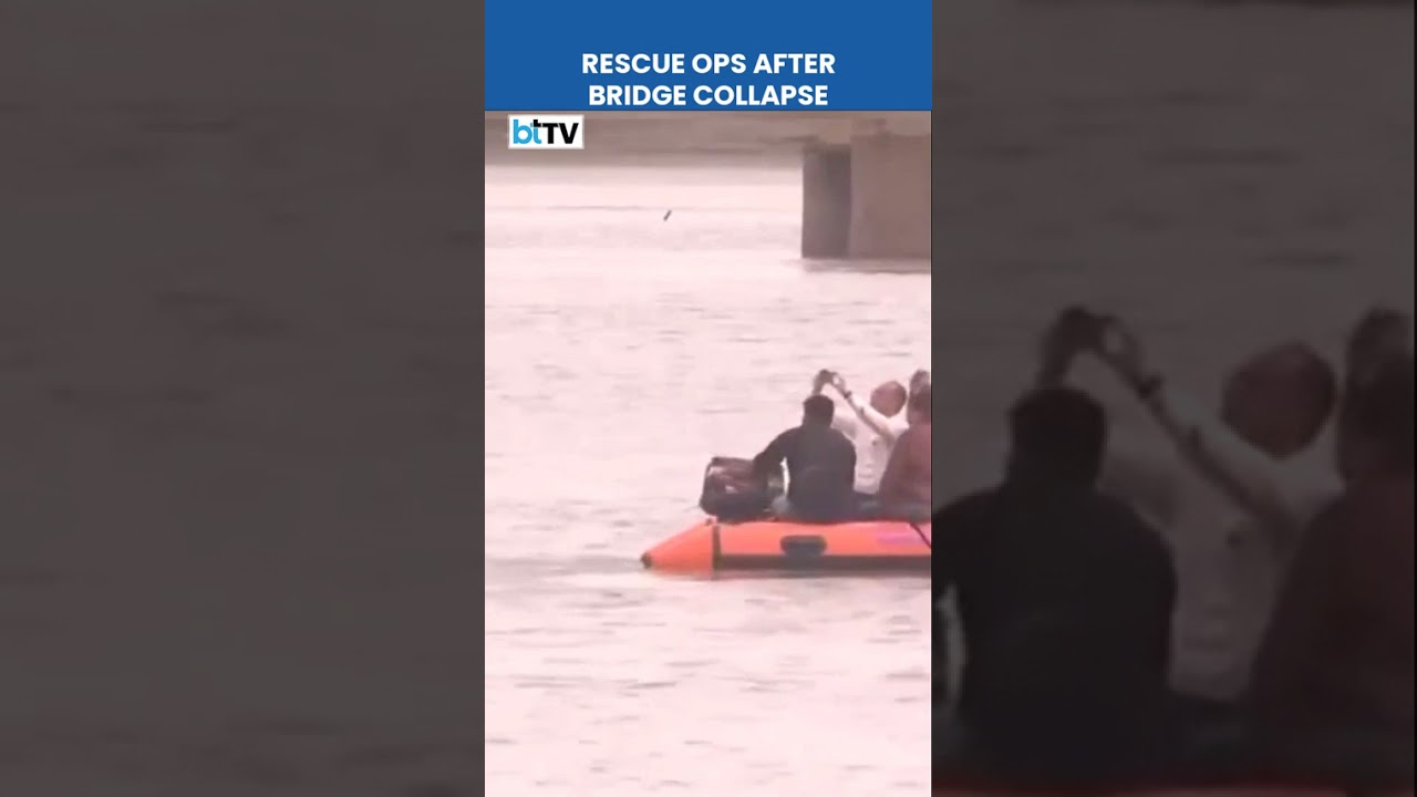 Rescue Mission In Mahisagar River After Gujarat&rsquo;s Gambhira Bridge Collapse