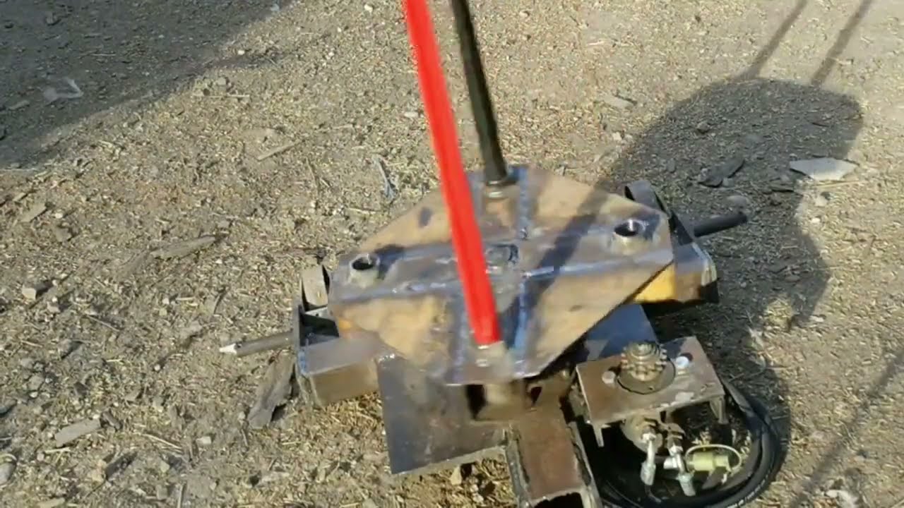 Homemade bale unwrapper tool. Homemade bale unroller.