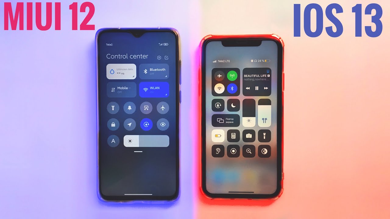🔥MIUI 12 и IOS 13 СРАВНЕНИЕ! КТО КОГО СКОПИРОВАЛ?